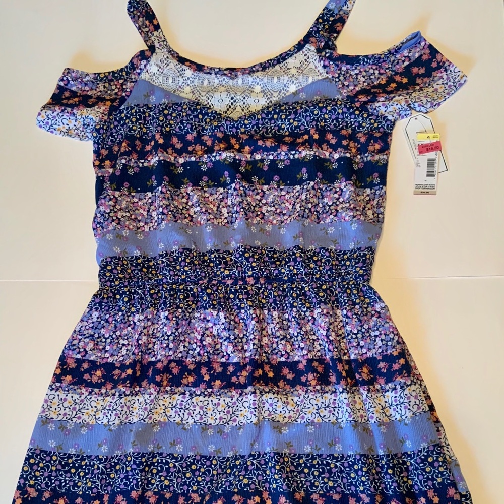 NWT Zoey Girl Floral Flowers Dress Girls Size 16